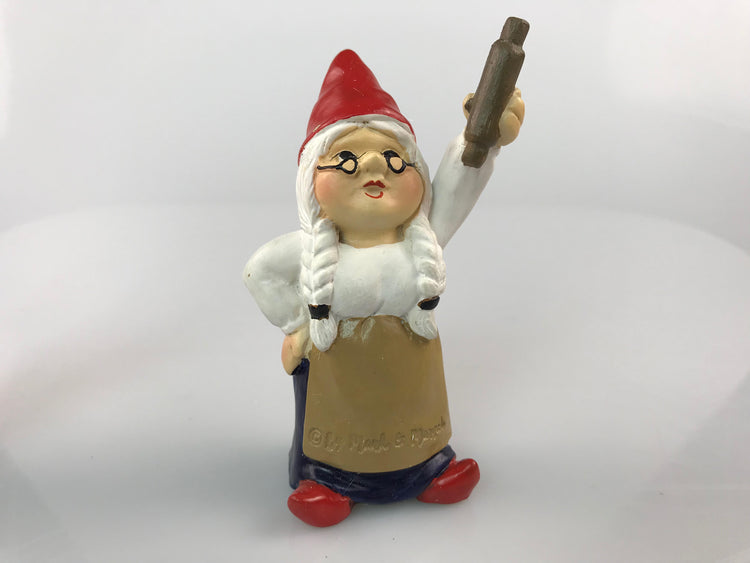 Angry Granny Gnome With Rolling Pin - By Mark & Margot - Free Shipping ...